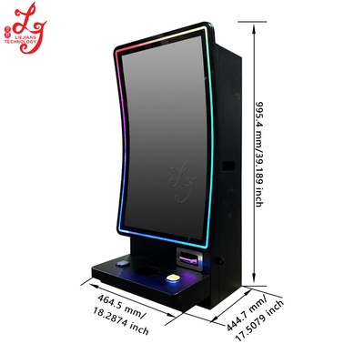 32 inch Curved Wall Mounted Metal Cabinet Gaming Slot Machines For Sale