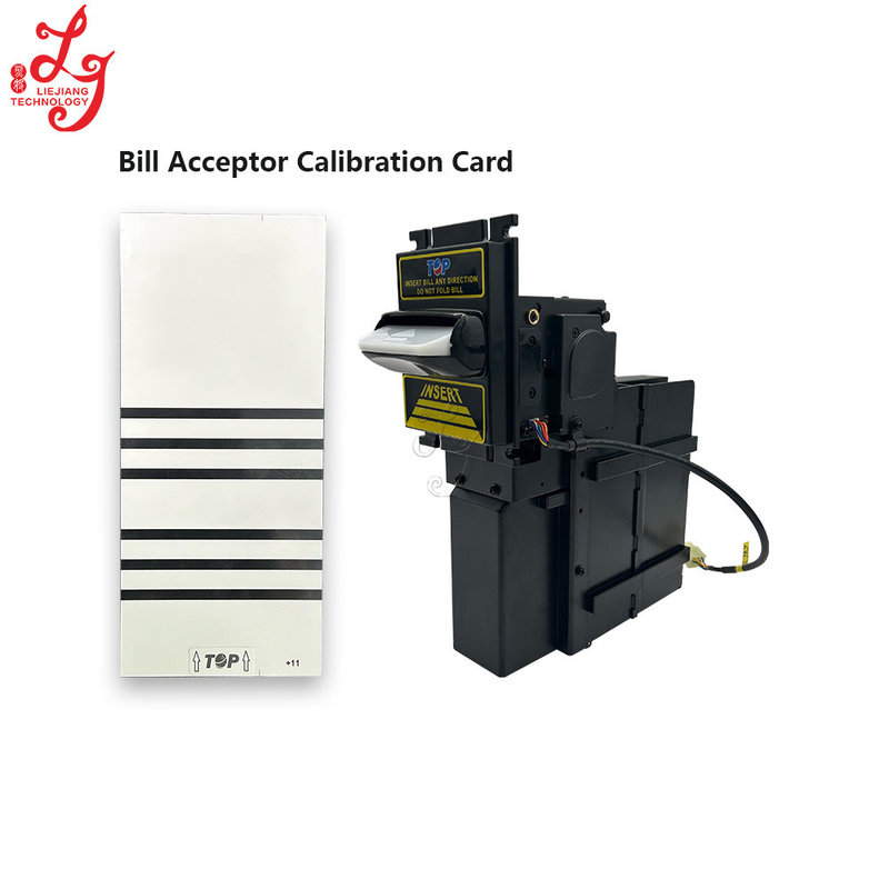 ICT TOP Bill Acceptor Currency Calibration Card White Cards For Sale